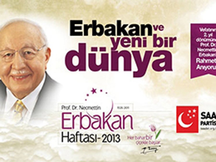 Erbakan Haftası Etkinlikleri Başlıyor