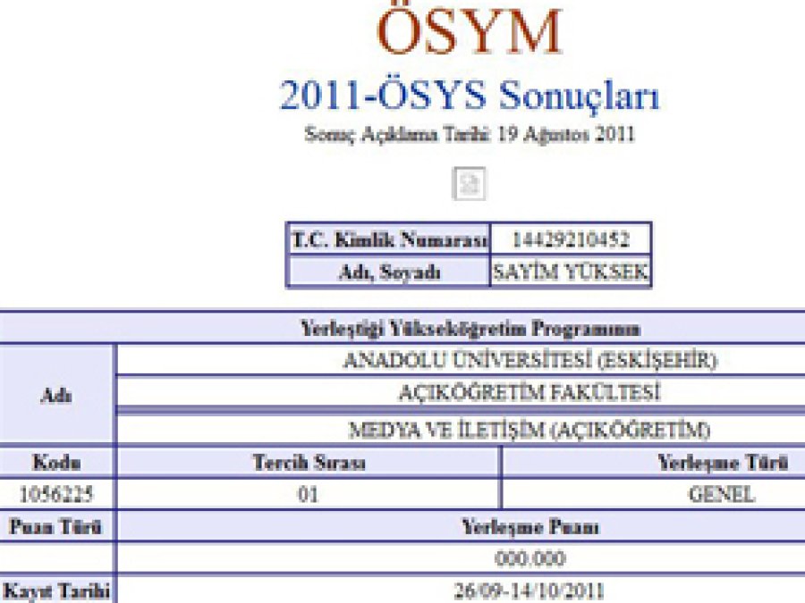 ÖSYM'den 'Sonuç Belgesi Doğrulama' Sistemi