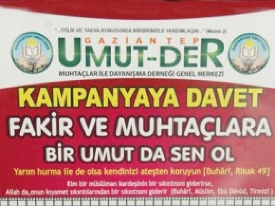 'Fakir ve Muhtaçlara Bir Umut da Sen Ol'