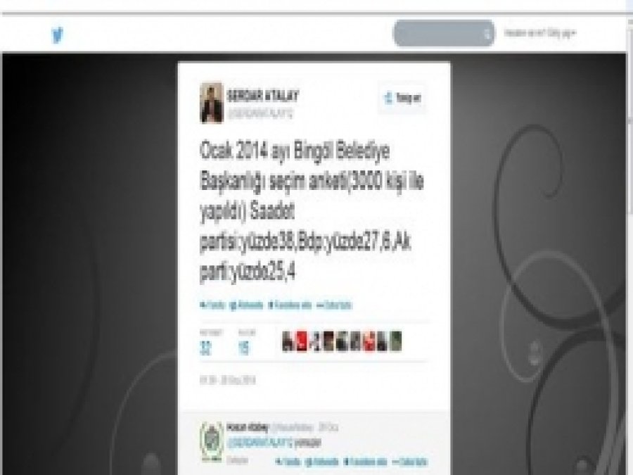 Bingöl Belediyesinin Seçim Anketi Pes Dedirtti