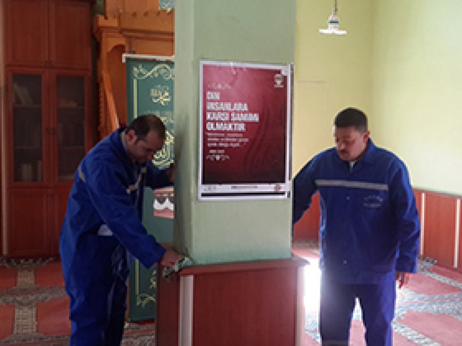 Tuşba'da Cami ve Okul Temizliği
