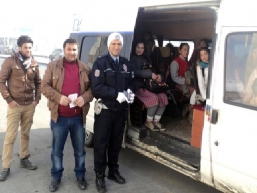 Ağrı'da Okul Servisleri Denetlendi