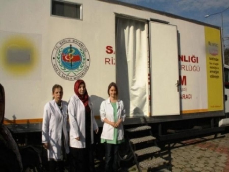 Rize'de Ücretsiz Kanser Taraması Devam Ediyor
