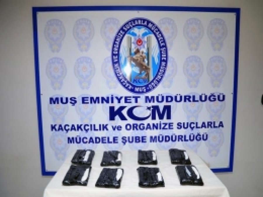 Muş'ta 7 Kilo 620 Gram Uyuşturucu Ele Geçirildi