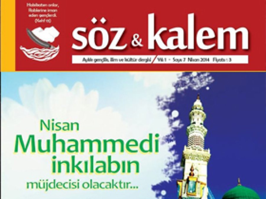 Söz&Kalem Dergisi Nisan Sayısı Çıktı 