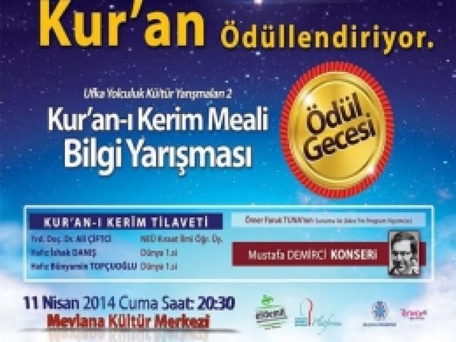 Kur'an-ı Kerim Meal Bilgi Yarışmasında Ödül Heyecanı