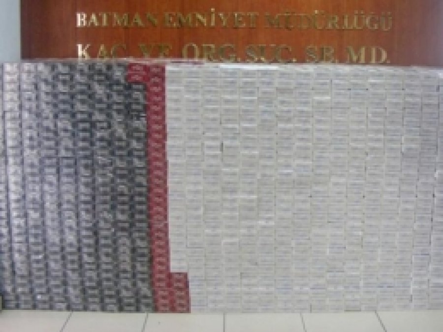 Batman'da Kaçak Sigara Operasyonu