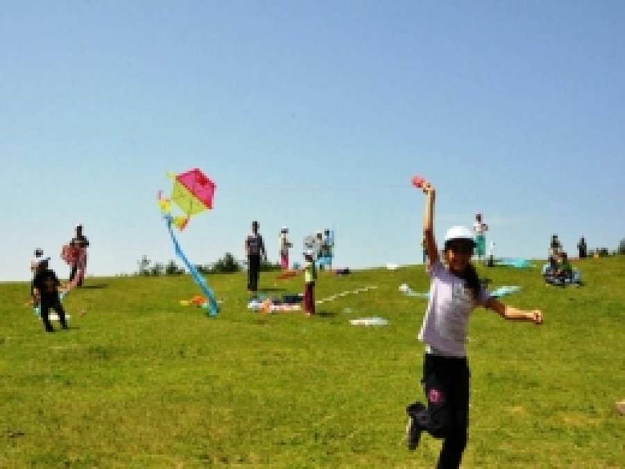 Cudi Dağı Eteklerinde Uçurtma Şenliği