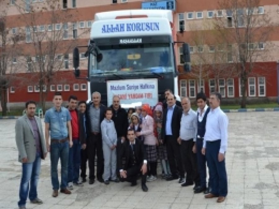 İl Milli Eğitim Müdürlüğünden Suriye'ye Yardım