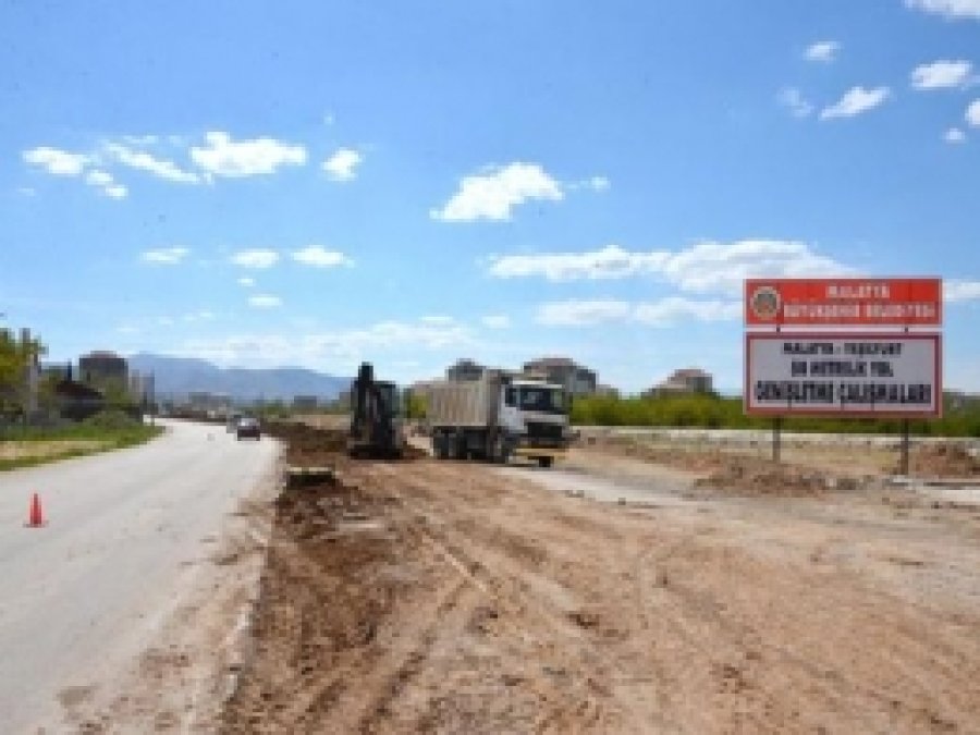 Malatya -Yeşilyurt Yolu Bulvara Dönüştürülüyor
