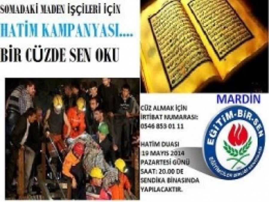Soma İçin Hatim Kampanyası