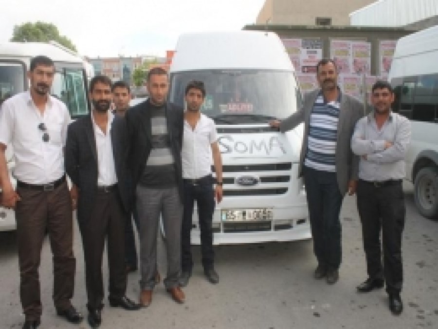 Şehiriçi Minibüs Şoförleri Soma'nın Acısını Paylaştı