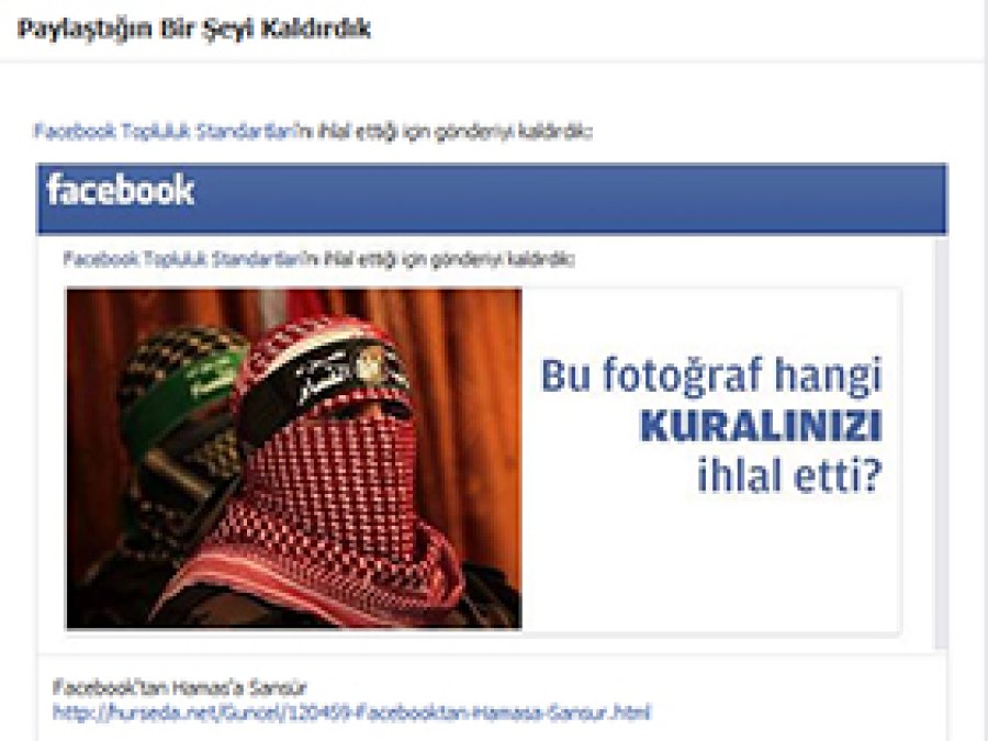 Facebook Hürseda'nın Hesabını Dondurdu