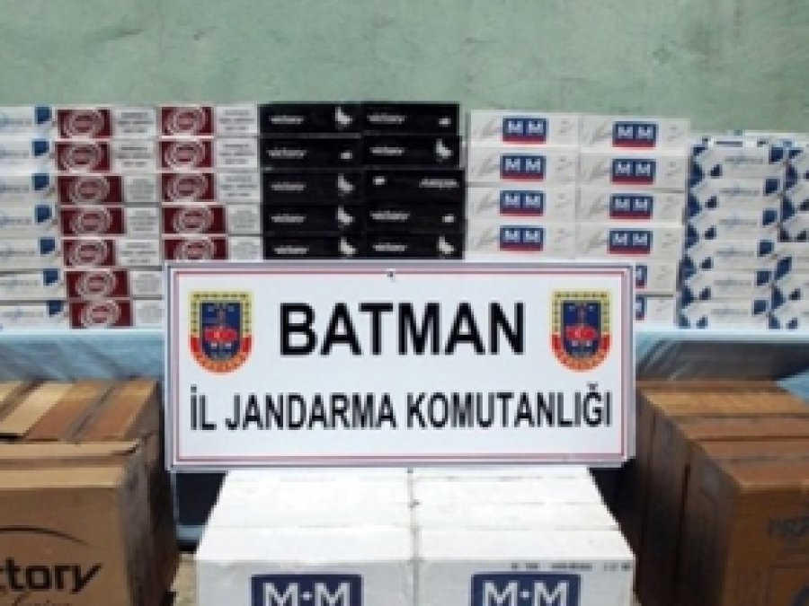 Batman'da kaçak sigara ele geçirildi