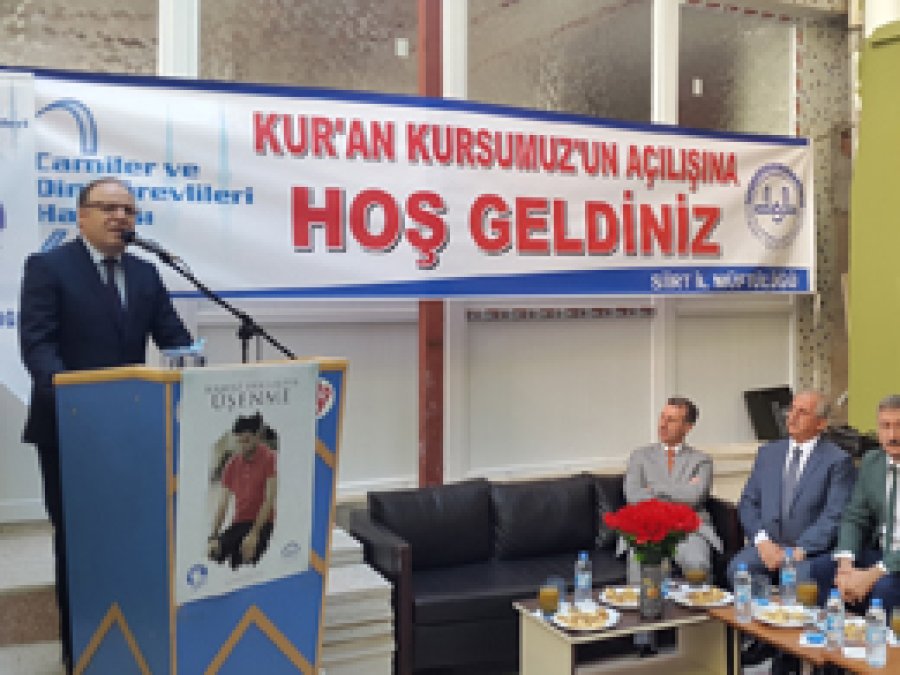 Siirt'te yeni 10 Kur'an kursunun açılışı yapıldı