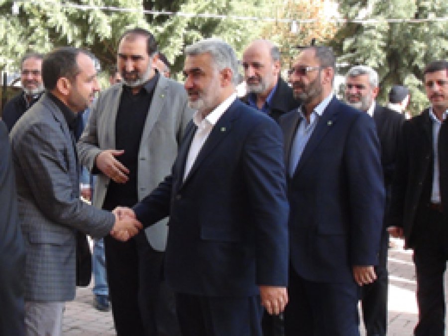  HÜDA PAR heyeti Arif Şahin'in taziyesinde