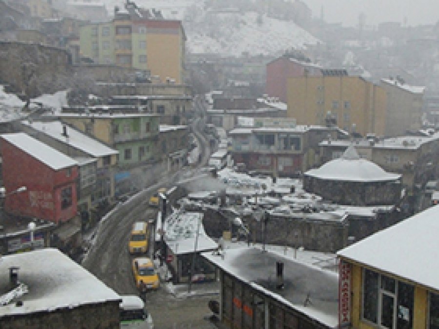 Bitlis'te yoğun kar yağışı etkili oluyor
