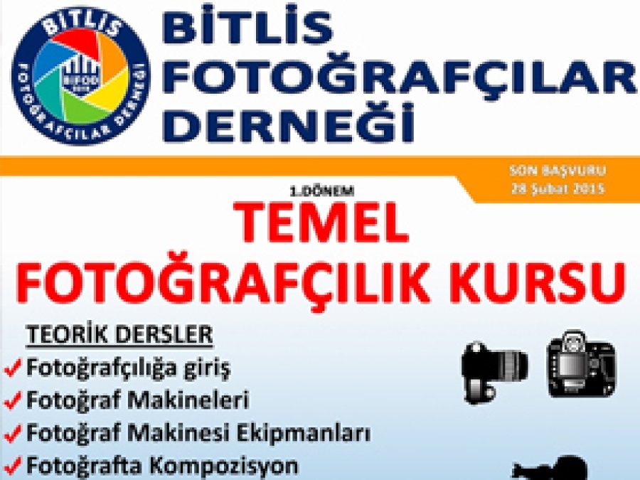 BİFOD'dan Temel Fotoğrafçılık Kursu