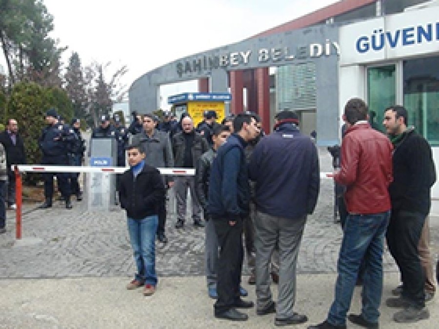 Tamirci esnafı eylem yaptı