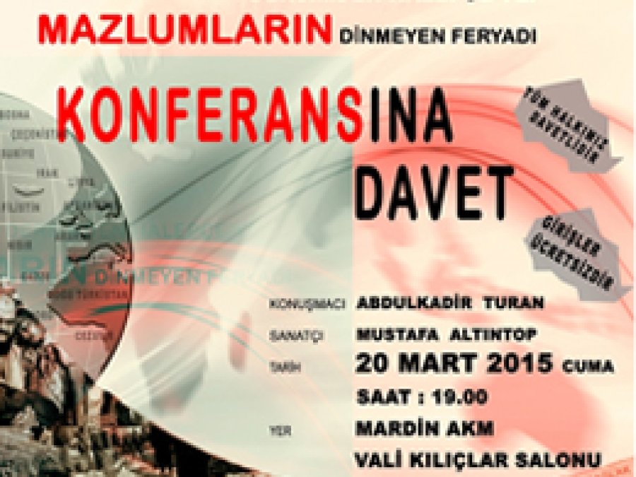 Mardin'de Konferansa Davet! 