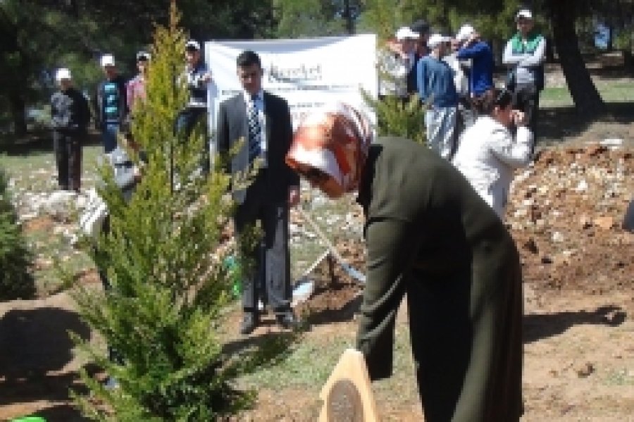 Gaziantep'te 800 fidan toprakla buluşturuldu