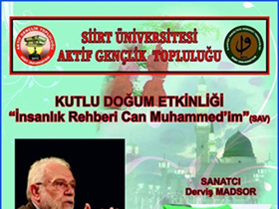 Siirt Üniversitesi'nde Kutlu Doğum hazırlığı