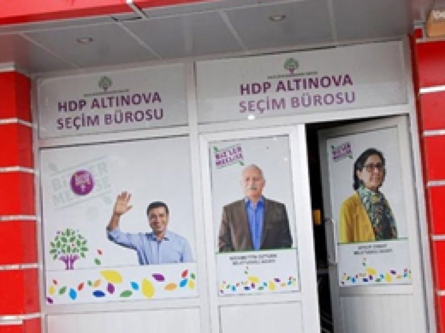 Yalova'da HDP seçim bürosuna silahlı saldırı