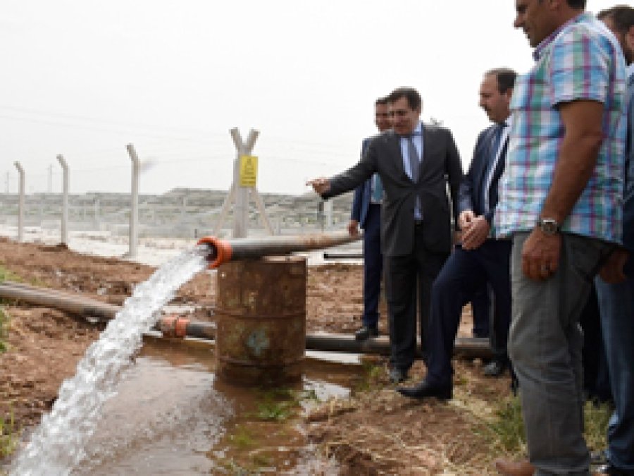 Urfa'da güneş enerjili sulamaya başlandı