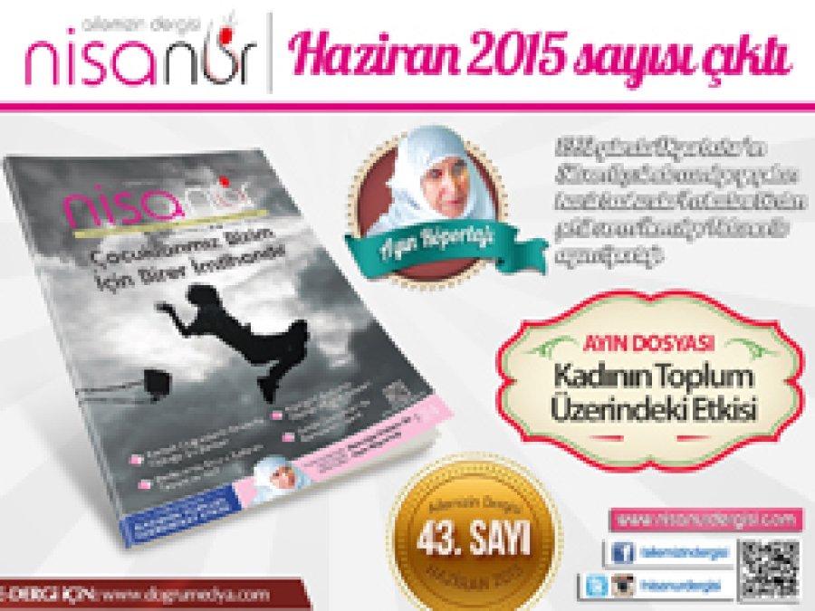 Nisanur Dergisi Haziran sayısı çıktı