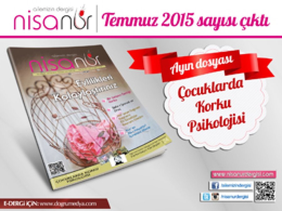 Nisanur Dergisi Temmuz 2015 Sayısı Çıktı