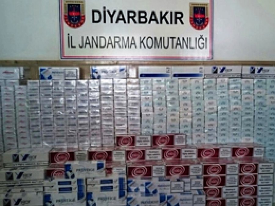 Diyarbakır’da 473 bin paket kaçak sigara ele geçirildi