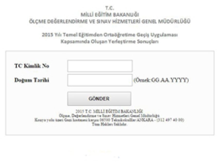 Lise yerleştirme sonuçları açıklandı