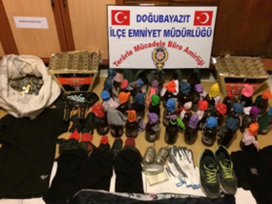 Doğubayazıt'ta molotof yakalandı