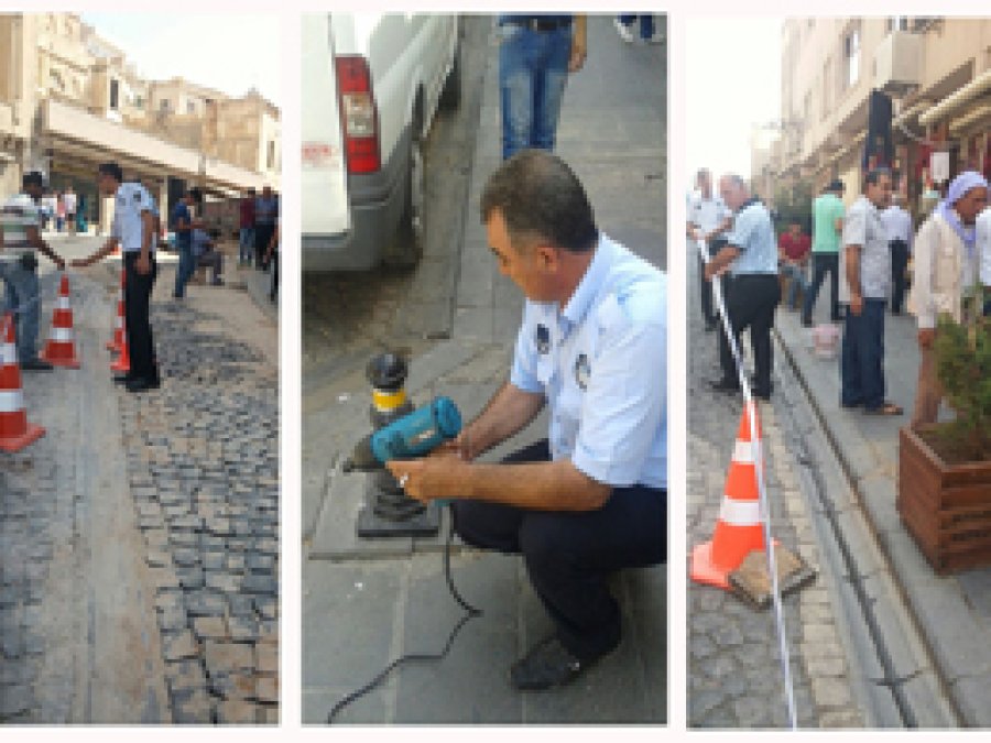 Mardin Caddeleri yapboz tahtasına dönüştü
