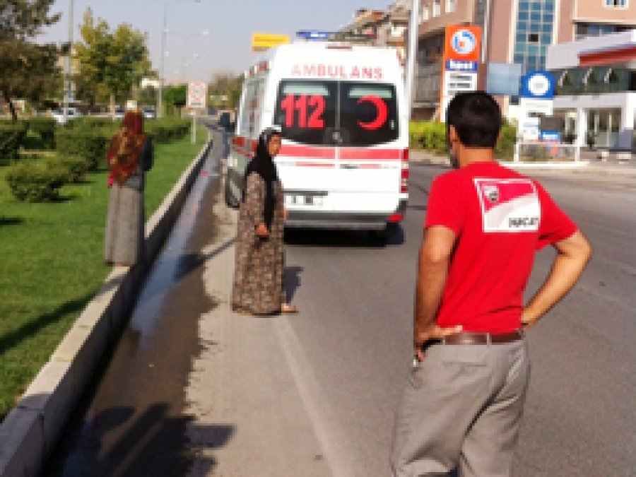 Suriyeli kadına otomobil çarptı