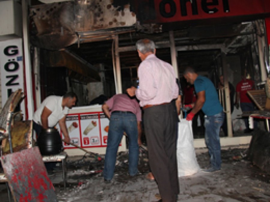 Tüpten sızan gaz yangına sebep oldu