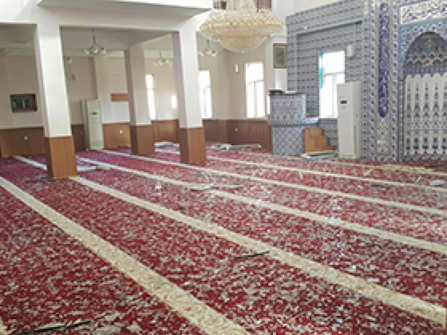 Mardin TOKİ Camisi'nde hasar büyük