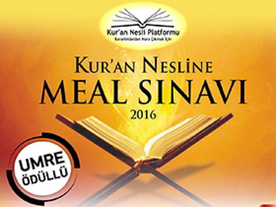 Gümüşhane'de Meal Sınavı stantı