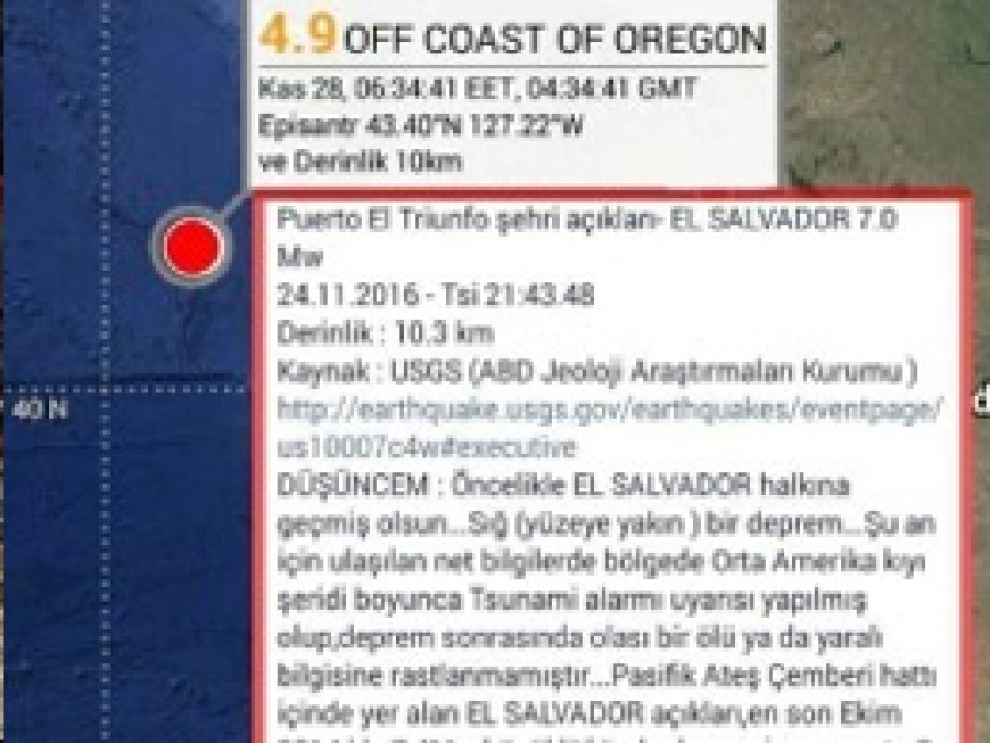 Kaliforniya depremini 14 gün önceden bildi