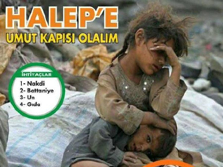 Umut Kapısı'ndan Halep'e yardım çağrısı