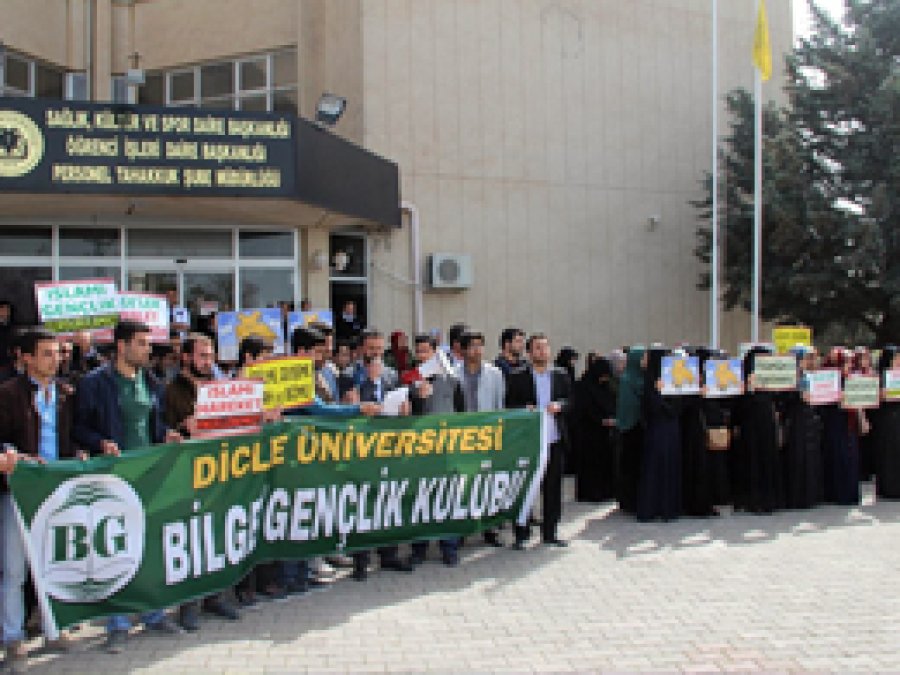 Dicle Üniversitesi yönetimine tepki