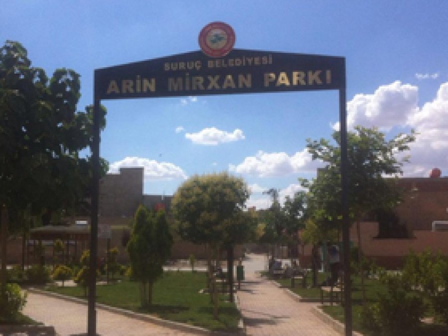 Suruç'ta tepki çeken tabela kaldırıldı