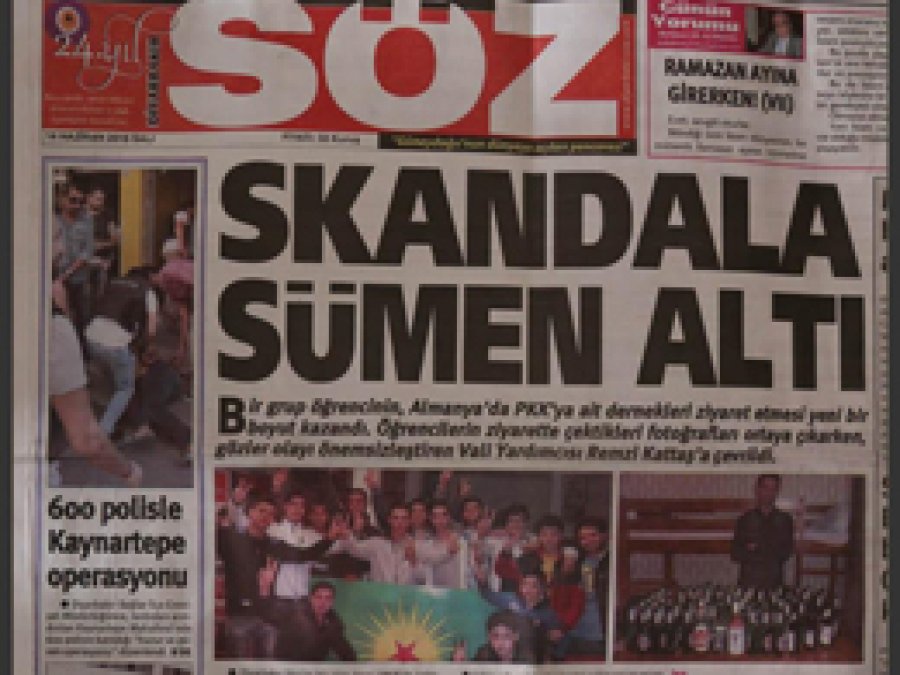 Skandalı manşetine taşıyan gazeteler çalındı
