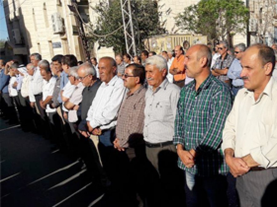 Kamışlı'da PYD karşıtı gösteri