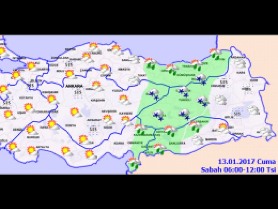 Türkiye genelinde hava durumu