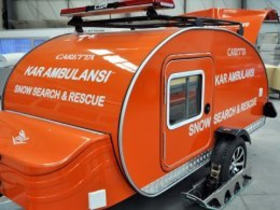 Karavandan kar ambulansı üretildi