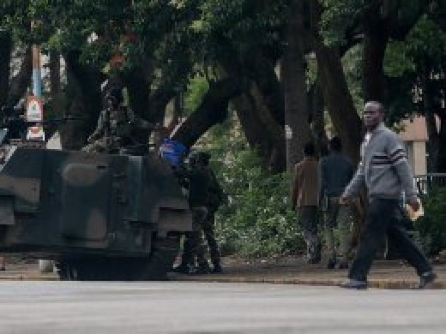 Zimbabve'de askeri müdahaleyi destek yürüyüşü