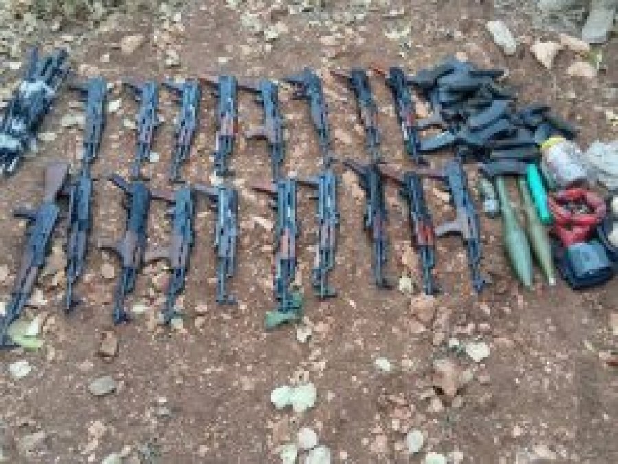 Nusaybin'de çok sayıda silah ve mühimmat ele geçirildi