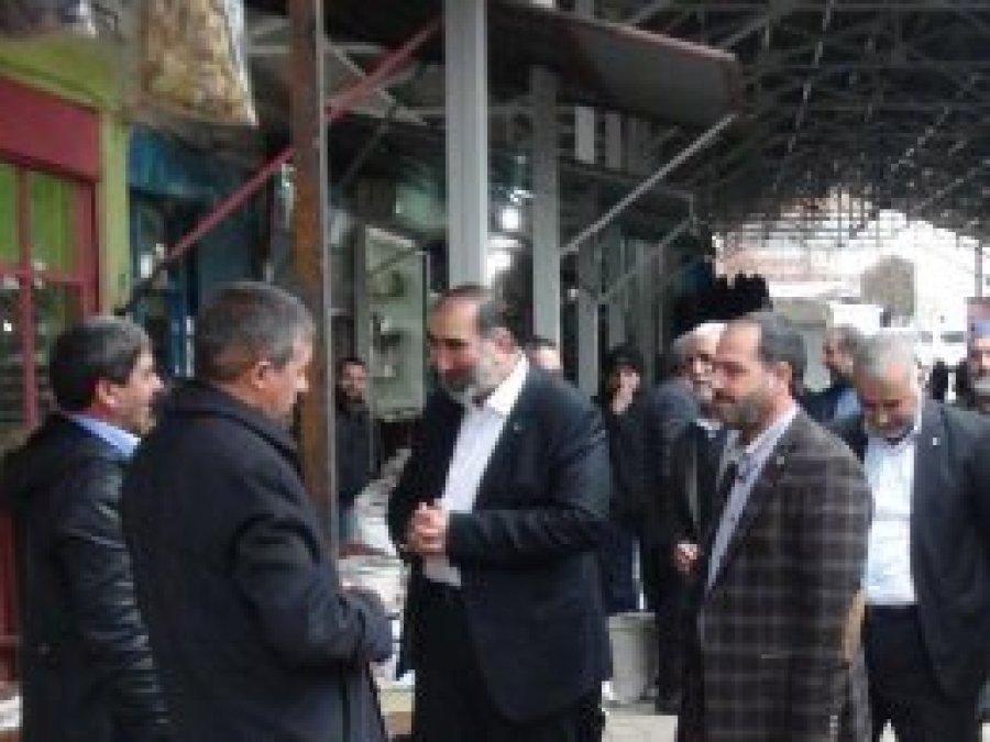 HÜDA PAR Çermik’te esnaf ziyaretinde bulundu