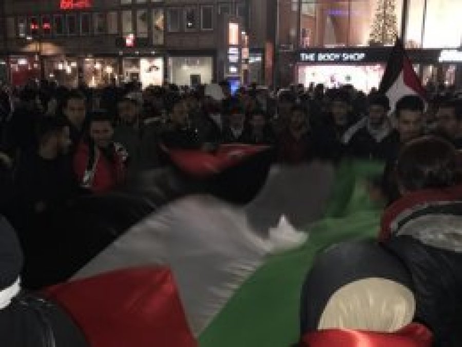 Almanya'da Trump'ın Kudüs kararı protesto edildi
